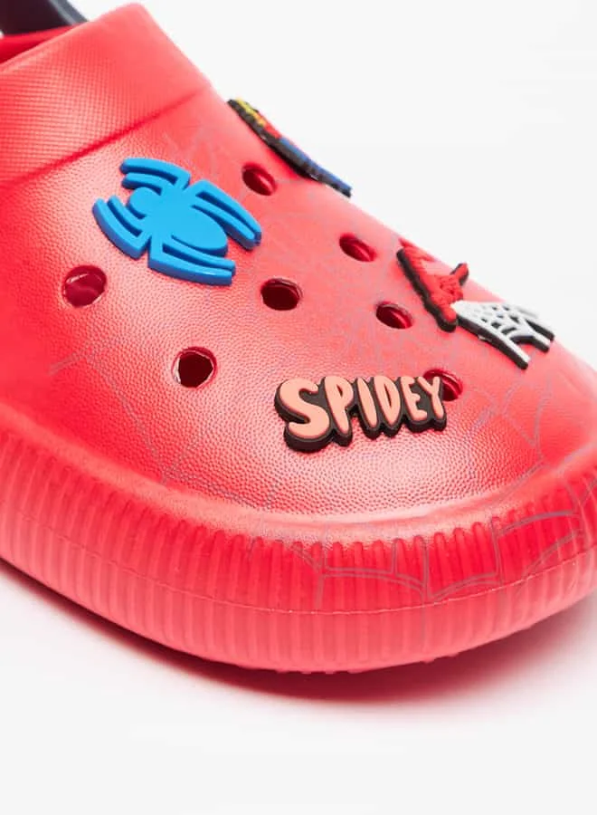مارفل Marvel Boys' Spider-Man Applique Slip-On Clogs with Backstrap