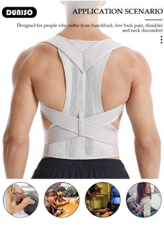 DUNISO Posture Corrector for Women and Men Fully Adjustable Back Straightener, Back Brace Support Protects the Neck, Shoulders, Back, and Spine,  Muscle Memory Support Straightener, Providing Pain Relief from Neck, Shoulder, and Upper and Lower Back  - Image 3