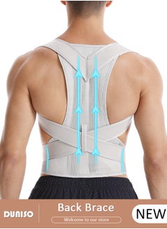 DUNISO Posture Corrector for Women and Men Fully Adjustable Back Straightener, Back Brace Support Protects the Neck, Shoulders, Back, and Spine,  Muscle Memory Support Straightener, Providing Pain Relief from Neck, Shoulder, and Upper and Lower Back  - Image 1