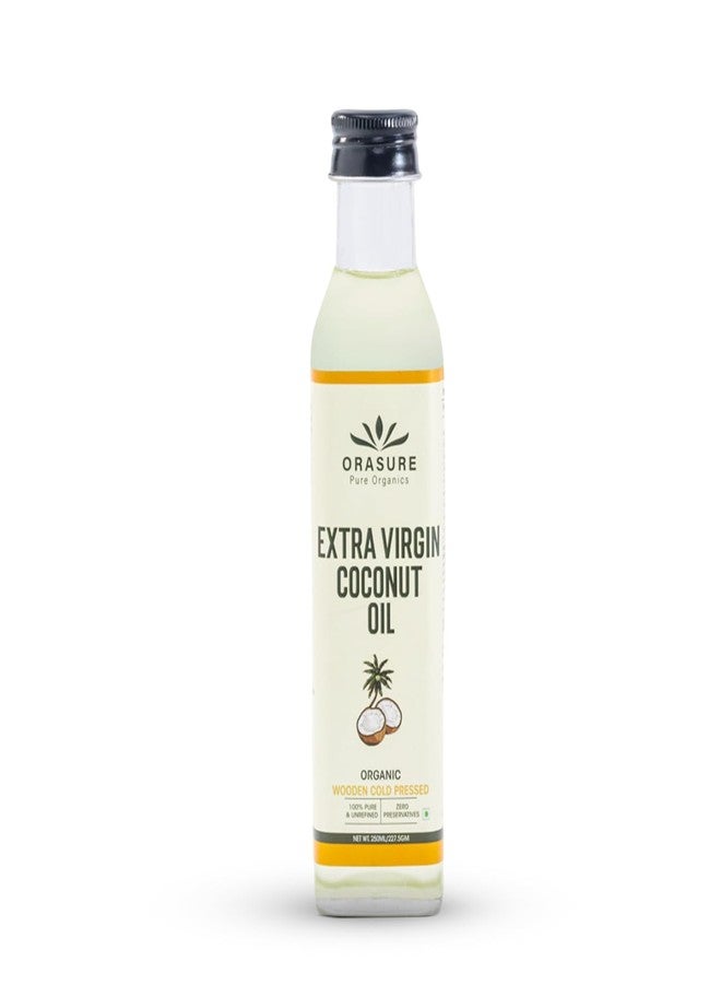 Orasure Organic Cold-Pressed Extra Virgin Coconut Oil for Cooking & Skincare | Organic & Unrefined | Nutrient-Rich & All-Natural | Healthy & Delicious | Ideal for Beauty & Multi-Purpose (250 ML) - Image 1