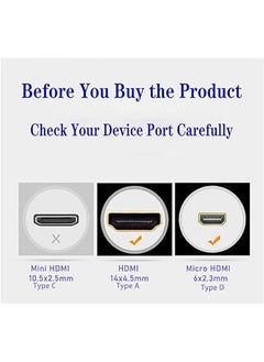 Generic HDMI A Female to D Male Adapter, Micro HDMI Type D, Extender Connector 8K for TV, Projector, Laptop, PC, PS, Xbox  - Image 4