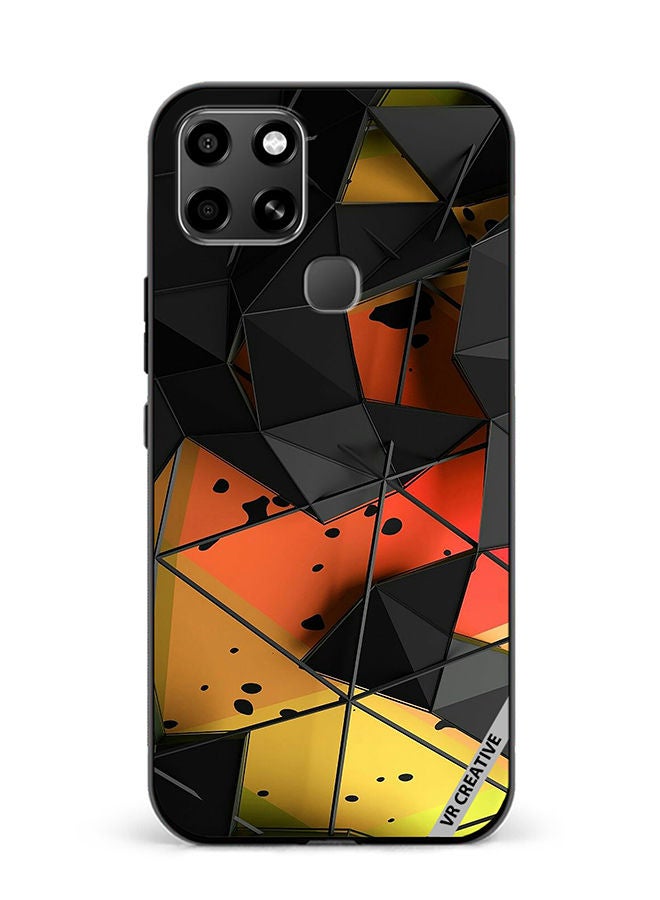 VR CREATIVE Protective Case Cover For Infinix Smart 6 Abstract Design Multicolour - Image 1