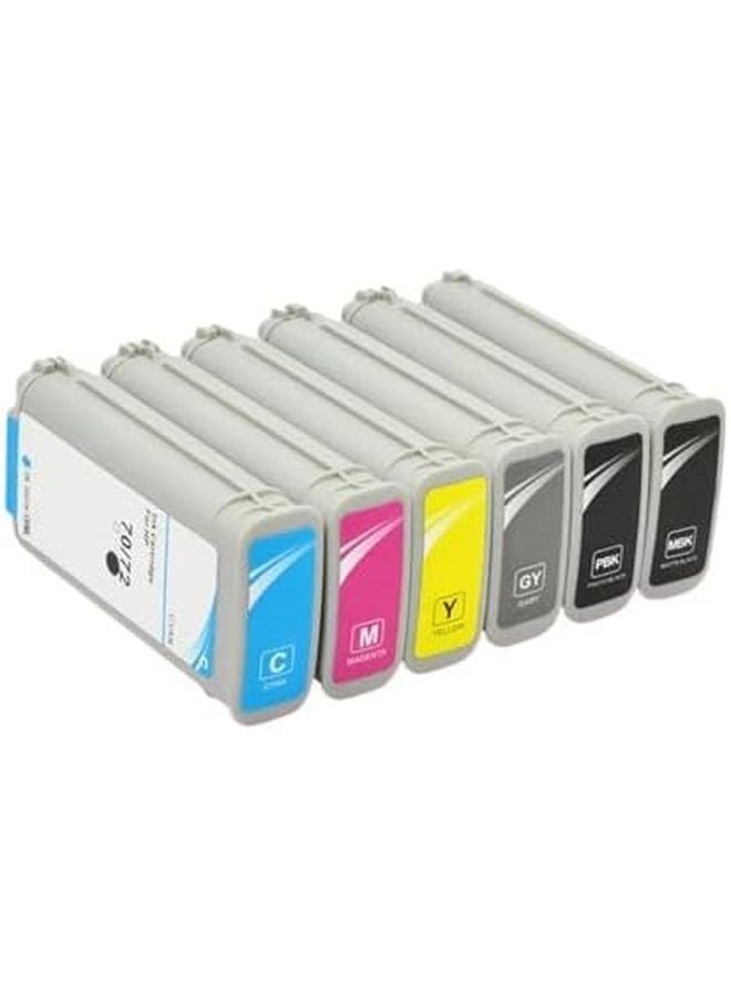 خراطيش حبر متوافقة لسلسلة HP Designjet T610 T770 T795 T1100 T1120 T1200 T1300 T2300 باللون الأسود الفوتوغرافي - Image 1