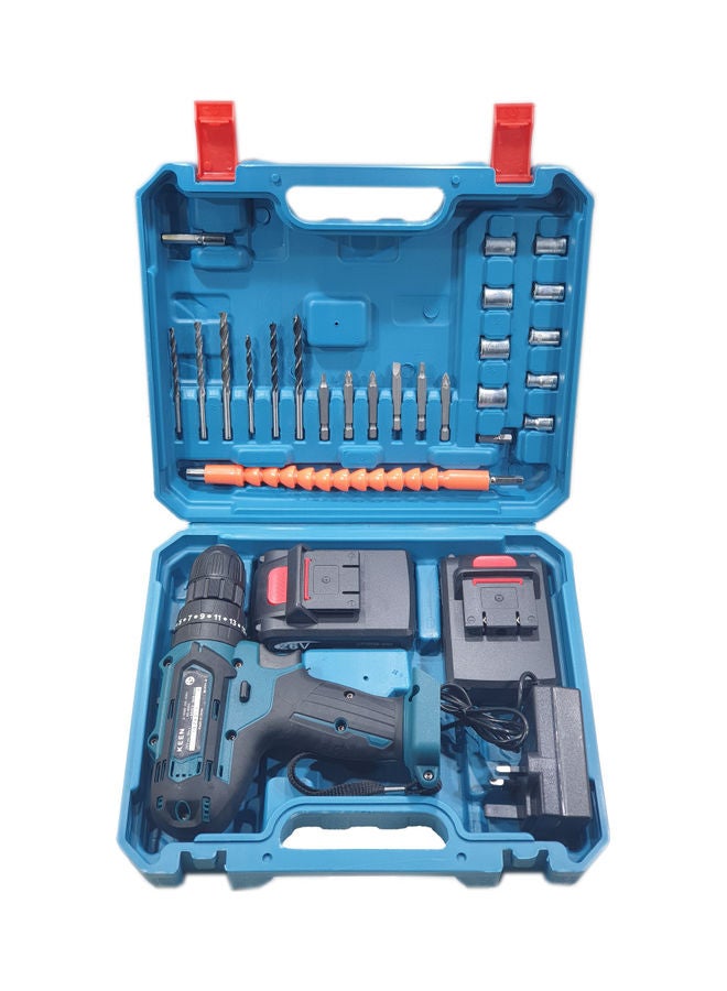 Keen DRILL TWO BATTERIES 26 volts beaker head with kit Blue 2.3kg - Image 2