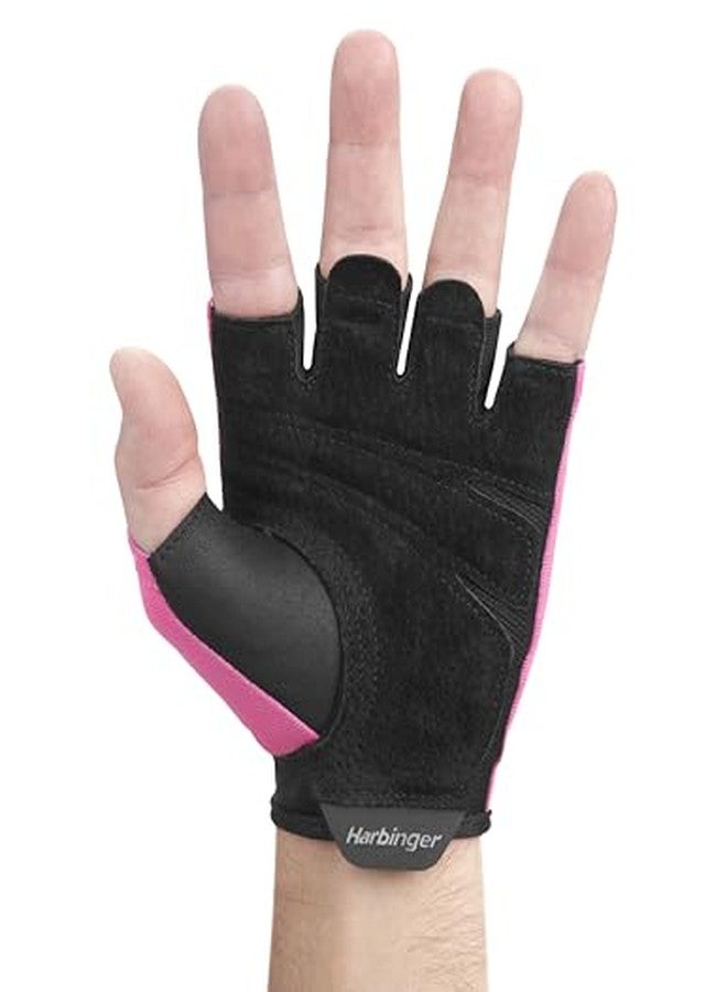 Harbinger Power 2.0 Unisex Training Gloves Polyester-Leather-Spandex (Pink, M) - Image 5