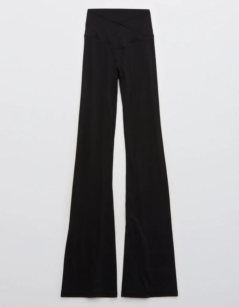 Aerie  OFFLINE By Aerie Real Me High Waisted Crossover Flare Legging for Women | Best Price UAE