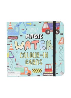 Floss & Rock Magic Water Drawing Set – Construction Trucks & Tools Theme | Reusable Water Coloring Cards | Activity for Kids with Water Pen | Reusable Coloring & Drawing Fun  - Image 4