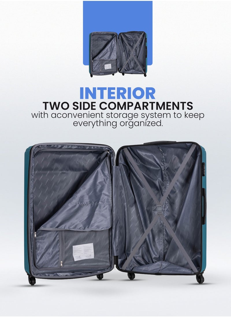 Stargold - Suitcase Set of 3 PCS ABS Hardside Travel Luggage Bag - Image 1