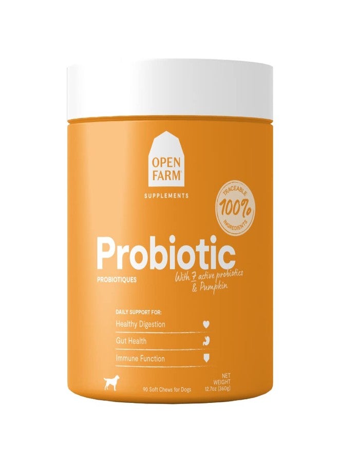 Open Farm Probiotic Chews, Dog Supplement, Dog Vitamins, Supports Normal Flora and Bowel Movement Using Traceable and Vet-Approved Ingredients, 12.7 oz, 90 Count - Image 1