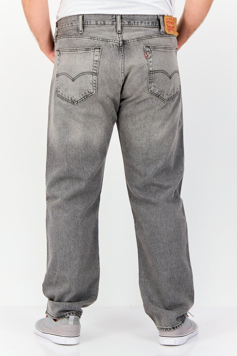 Levi's Men Regular Fit Rip Non Stretchable Straight Leg Jeans, Wash Grey  - Image 3