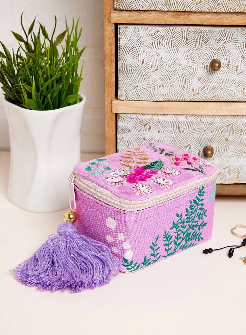 House Of Disaster Posy Purple Trinket Box