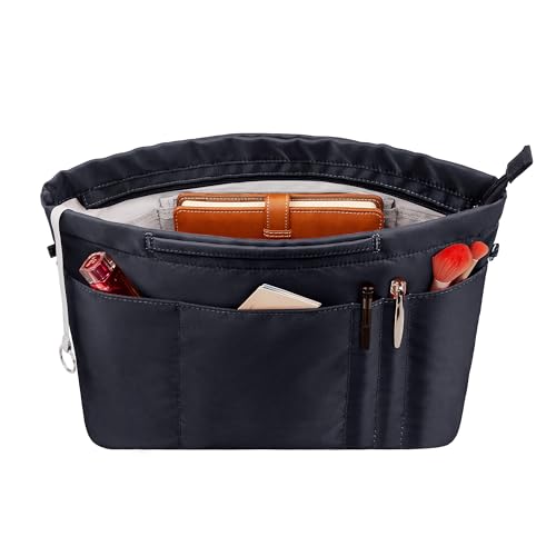 Vercord Purse Insert Organizers for Tote Handbag Bag in Bag with Zipper Liner Bag Organizer for Women 14 pockets - Image 1