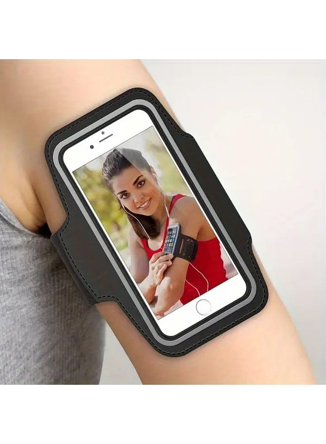 حامل هاتف رياضي قابل للتعديل سوار ذراع أسود لآيفون 16 15 14 13 برو ماكس - Image 4