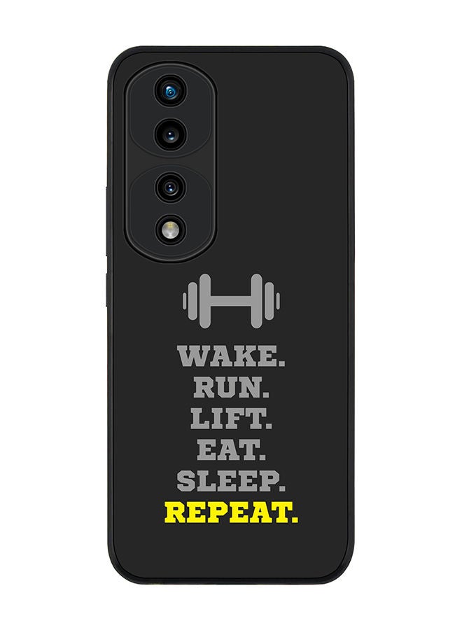 Stylizedd Rugged Black edge case for Honor 70 Pro Slim fit Soft Case Flexible Rubber Edges Anti Drop TPU Gel Thin Cover - Routine (Grey) - Image 1