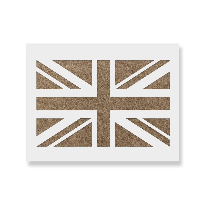 Stencil Revolution Union Jack Stencil Template for Walls and Crafts Reusable Stencils for Painting in Small Large Sizes