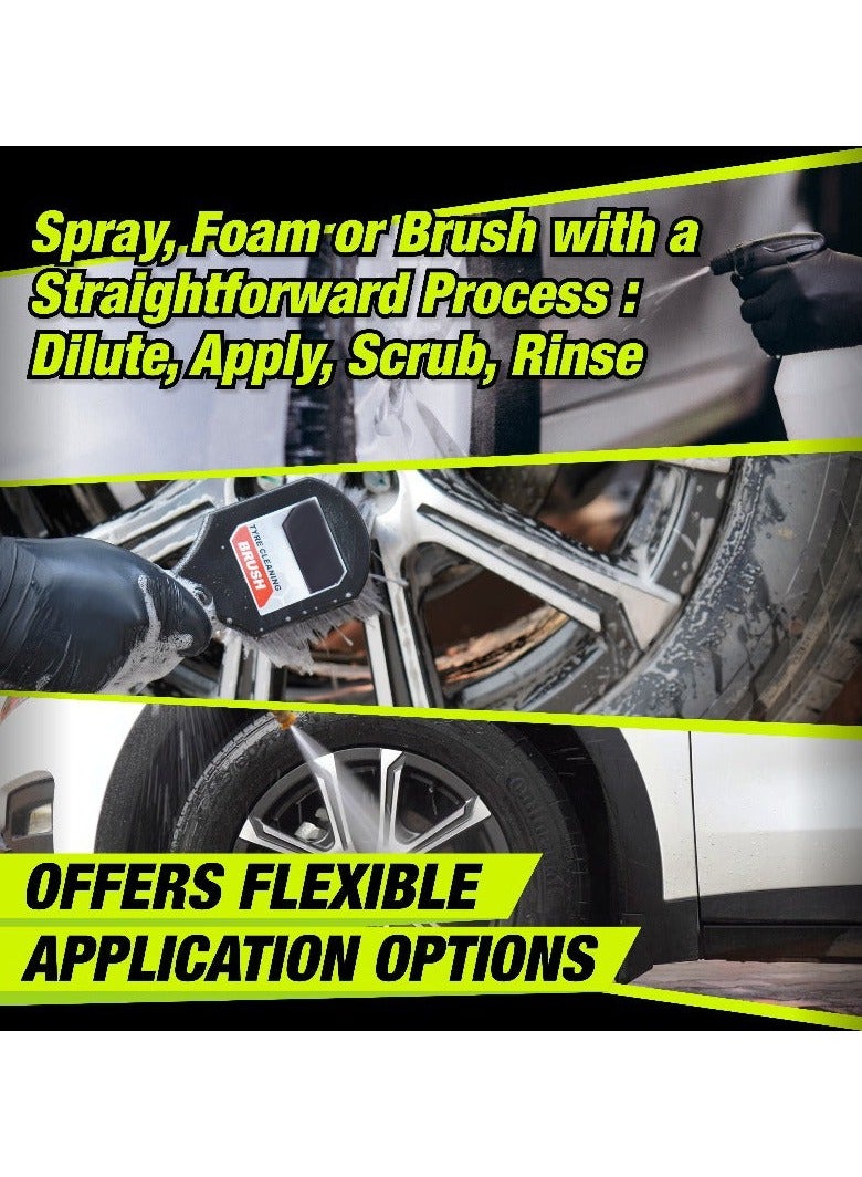نورا منظف ​​العجلات والإطارات نورا 500 مل N-251 تركيبة سريعة المفعول لتنظيف عميق للعجلات المصنوعة من الكروم والسبائك والعجلات المصقولة والمطلية - آمن وفعال لجميع أنواع العجلات، يعيد اللمعان، محلول رش سهل الاستخدام للاستخدام المهني والمنزلي - Image 5
