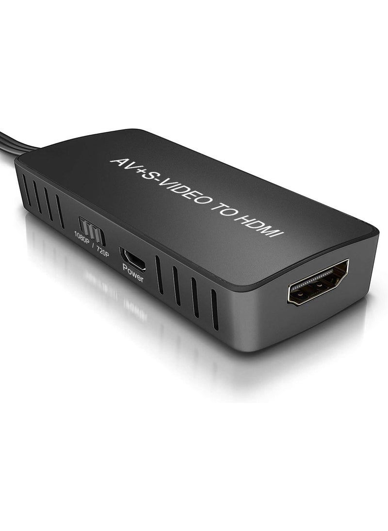 LVY LVY RCA Composite Video and Svideo to HDMI Converter Resolution 1080P 720P Compatible with WIIWII U PS1 23 STB Xbox VHS VCR BlueRay DVD Players  - Image 4