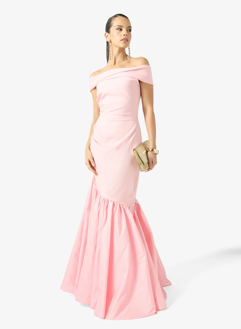 Namshi X  Off Shoulder Mermaid Cut Dress for Women | Best Price UAE