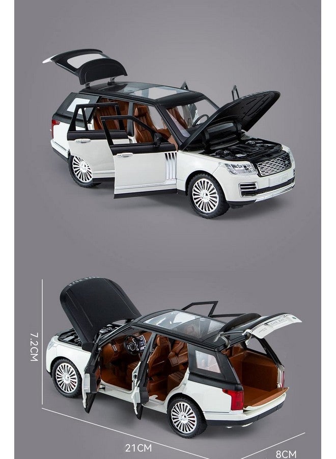 LONGMIRE Metal Pull Back Diecast Car Pull Back Car Model with Sound Light Boys Gifts Toys for Kids Pack of 1, Multicolor (Land Rover Defender) - Image 3