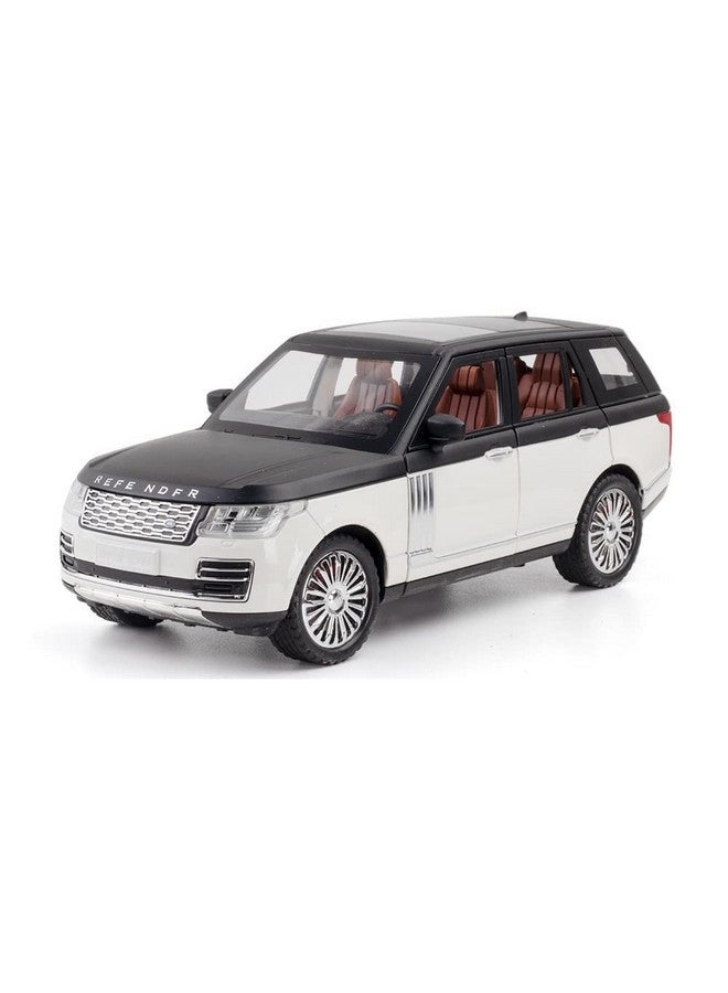 LONGMIRE Metal Pull Back Diecast Car Pull Back Car Model with Sound Light Boys Gifts Toys for Kids Pack of 1, Multicolor (Land Rover Defender) - Image 1