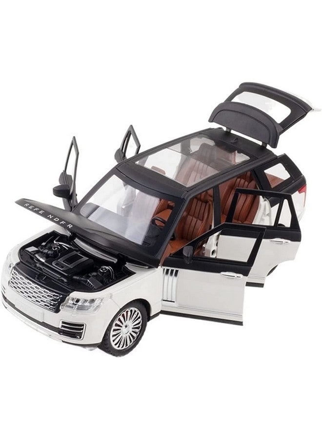 LONGMIRE Metal Pull Back Diecast Car Pull Back Car Model with Sound Light Boys Gifts Toys for Kids Pack of 1, Multicolor (Land Rover Defender) - Image 2