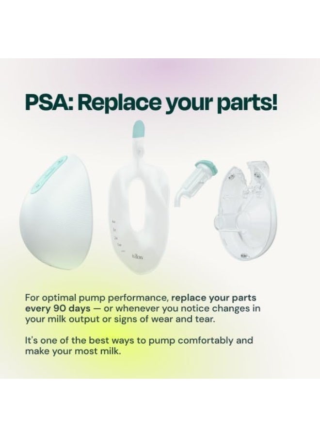 Willow ويلو 360 - مضخة رضاعة قابلة للارتداء - مضخة رضاعة بدون استخدام اليدين - المضخة القابلة للارتداء الوحيدة المقاومة للتسرب - 7 مستويات من قوة الشفط بمستوى المستشفى، متوافقة مع التطبيق - Image 4