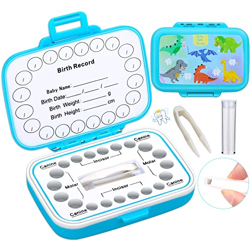 Caffox Tooth Keepsake Box, Tooth Fairy Box Lost Teeth Holders for Kids, Tooth Saver, First Tooth Container, Baby Teeth Storage for Boys and Girls - Image 1