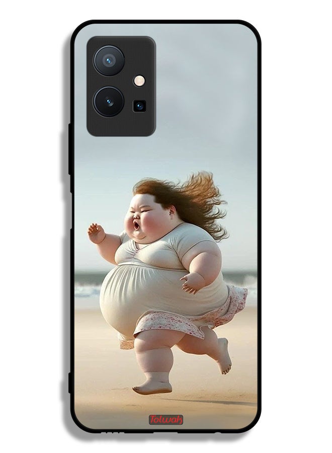 Tolwak Vivo T1 5G Protective Case Cover Fatty Baby Girl Running - Image 2
