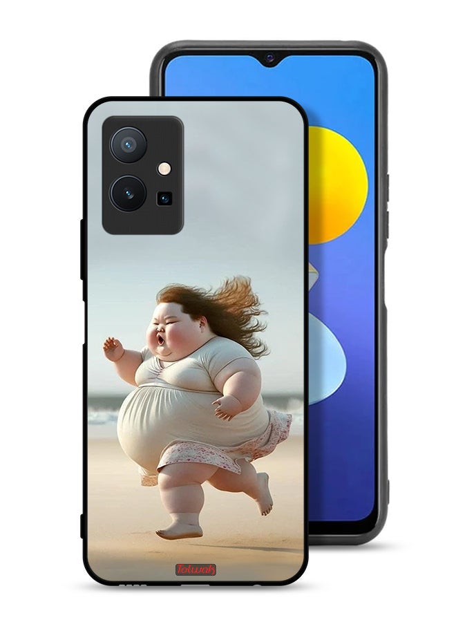 Tolwak Vivo T1 5G Protective Case Cover Fatty Baby Girl Running - Image 1