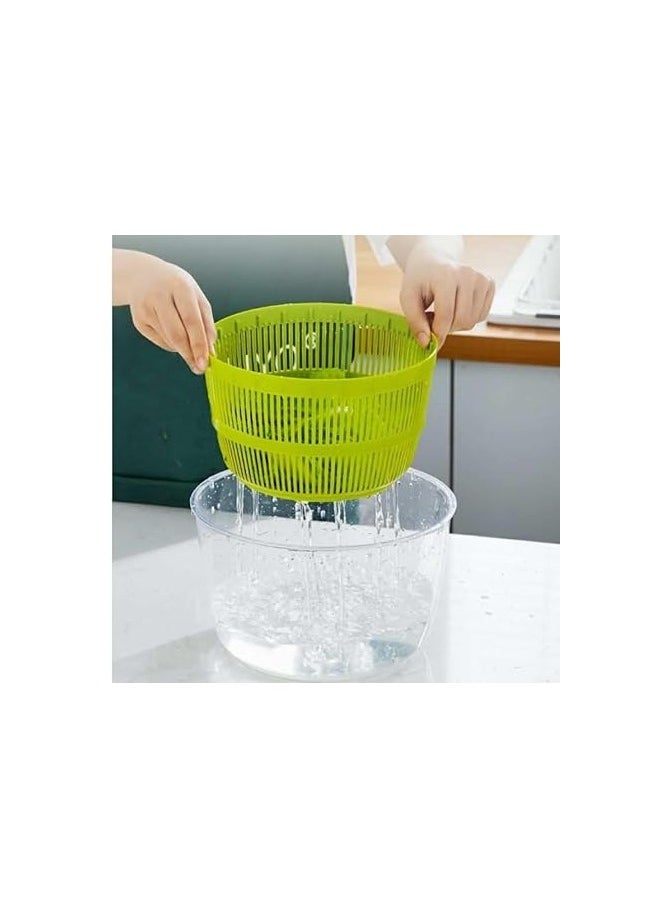 Generic 5L Salad Spinner with Easy-Clean Design –  for Fresh, Crispy Vegetables and Fruits, Dishwasher Safe  - Image 5