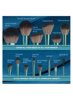 14PCS Makeup Brush Set Premium Synthetic Professional Makeup Brushes, Foundation Powder Blending Concealer Eye Shadows Blush Makeup Brush Kit (Deep Starry Blue) - pzsku/Z4D389650ABF0918825A6Z/45/_/1731636447/e78170d9-5a47-4cfe-914f-5092557eacbe