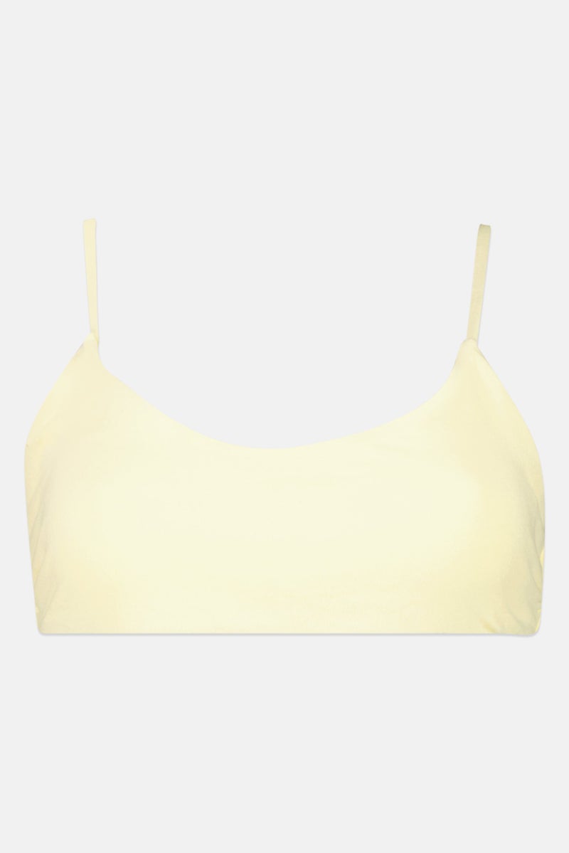 Lefties Women Plain Bikini Top, Yellow - Image 2