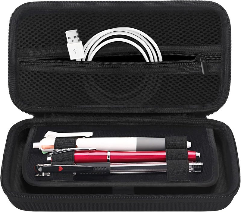 Spec upgraded improved quality Calculator Case for Texas Instruments TI-Nspire CX II CAS/CX II/CX CAS/CX Color Graphing Calculator and More - Extra Mesh Pocket for USB Cables and Other Accessories, Black+Black Transit damage minimized design - Image 4