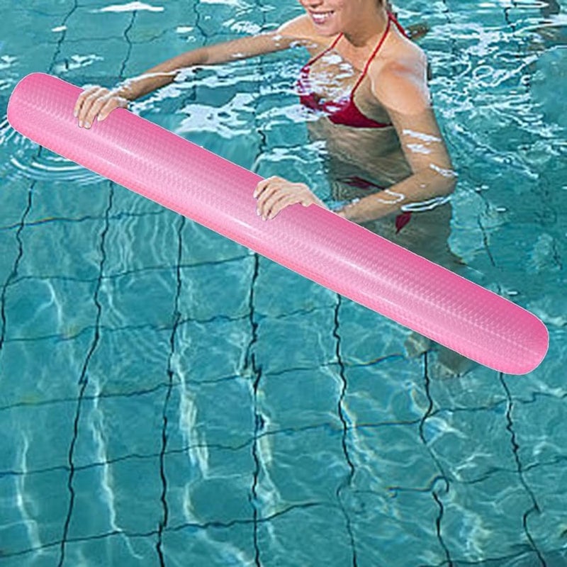 Pink Swimming Pool Noodle Inflatable Float Training Aid Water Toy for Adults Travel - Image 5