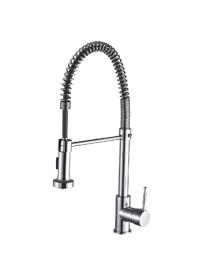 DIME Durable Elegant and Modern Design Pull-Out Kitchen Mixer Chrome 37 x 8 x 63 cm DM-7066