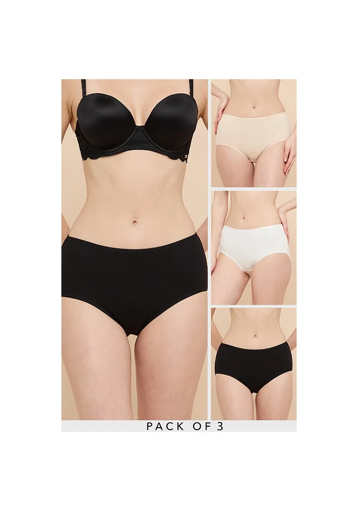 أر أند بي 3 Pack Ribbed Full Brief