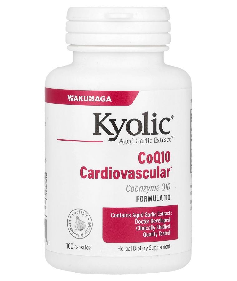 kyolic Aged Garlic Extract CoQ10 Cardiocascular 100 Capsules