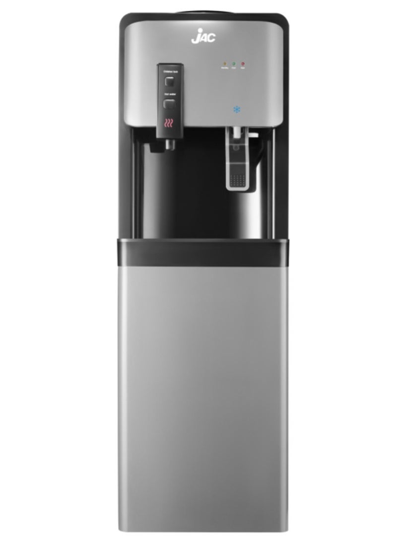 Jac Jac water dispenser, 2 taps, hot and cold, black/silver  - Image 1