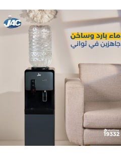 Jac Jac water dispenser, 2 taps, hot and cold, black/silver  - Image 3