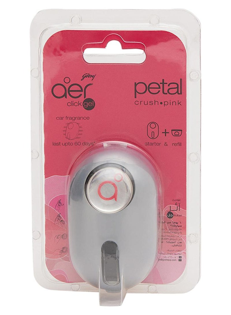 Godrej aer Click Car Vent Air Freshener Petal Crush Pink 10g - Image 1