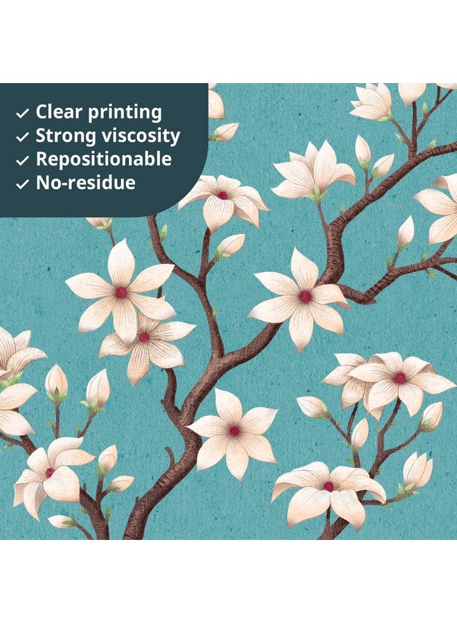 Decowall Sg4-2213 Oriental Flower Tree Wall Stickers Decals White Cherry Blossom Peel And Stick Bedroom Living Room Flower Murals Décor Floral Bird Furniture Art Removable Nursery Baby Birch - Image 4