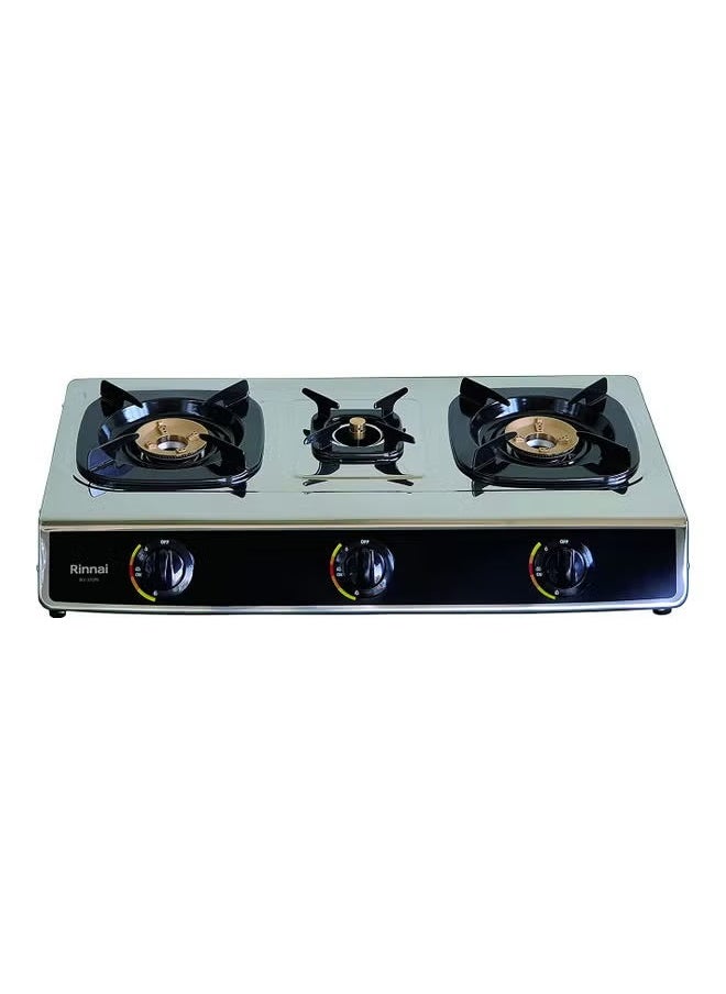 Rinnai Stainless Steel 3 Burner Table Gas RV-310RI Silver