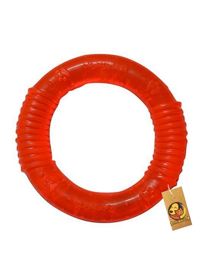 Dog Rubber Dental Chew Ring Toy - (Chew Ring Toy) | Interactive Teeth Cleaning, Playing, Training, And Fetch Toys | Small To Medium Dogs | Good Dental And Gum Health For Your Pet - Image 1