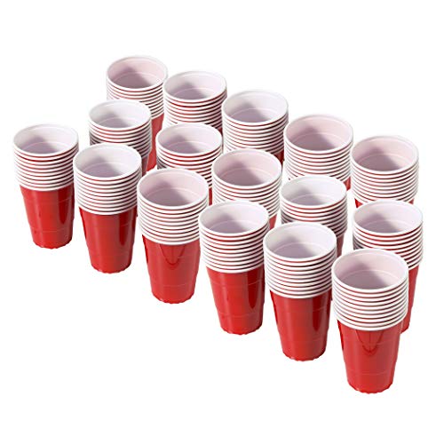 GoBig 6 oz Red Party Cups 160 Pack Great for Parties Tasting Flights and Games - Image 1