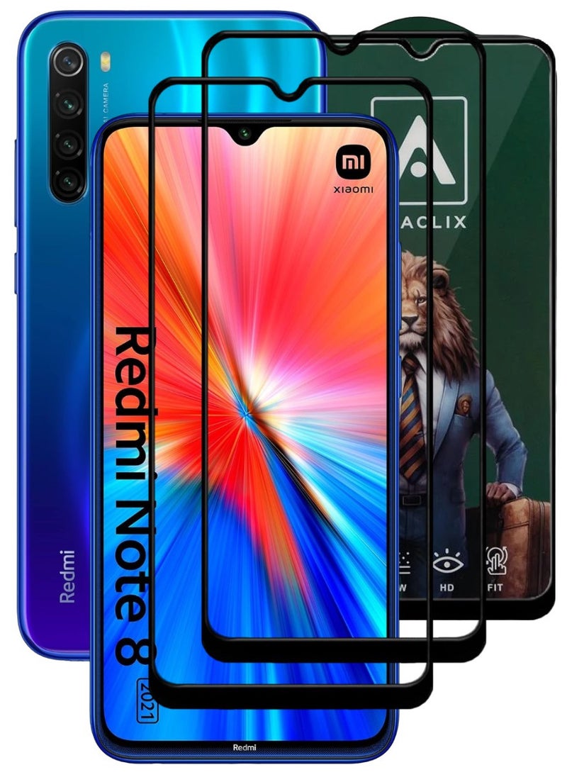 ACLIX 2 Pieces Antistatic ESD Dustproof Premium Quality High Definition Tempered Glass Screen Protector Designed For Xiaomi Redmi Note 8 - Image 1