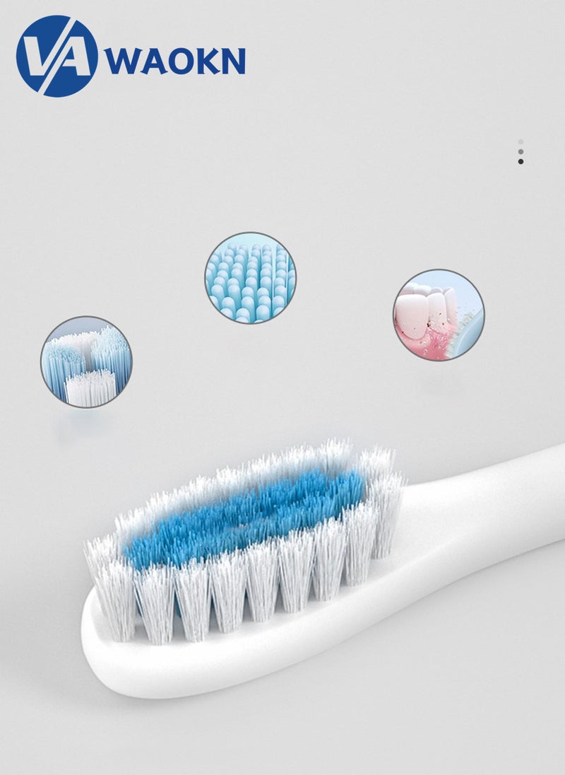 WAOKN Rechargeable Sonic Electric Toothbrush High-frequency Vibration IPX7 Waterproof Power Toothbrush 6 Modes Adjustable and Smart Electric Toothbrush with 4 Detachable Soft-bristle Brush Heads - Image 5