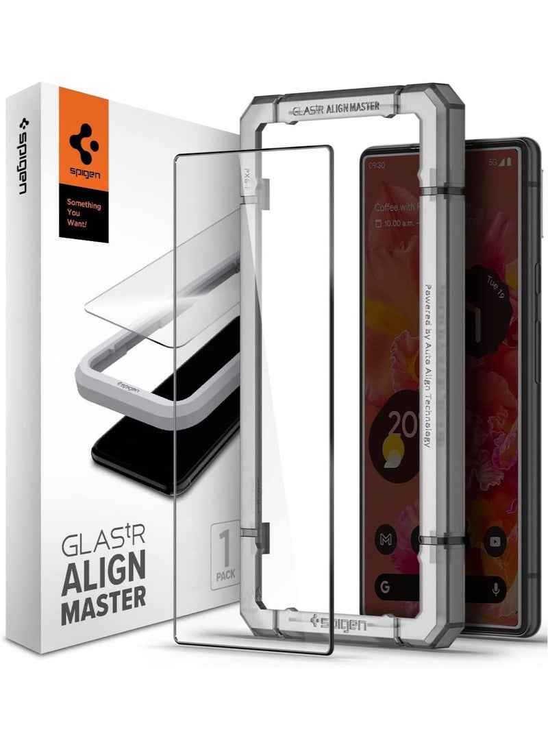 Spigen GLAStR Align Master for Pixel 6 Screen Protector Premium Tempered Glass - [Full Cover - 1 Pack] - Image 1