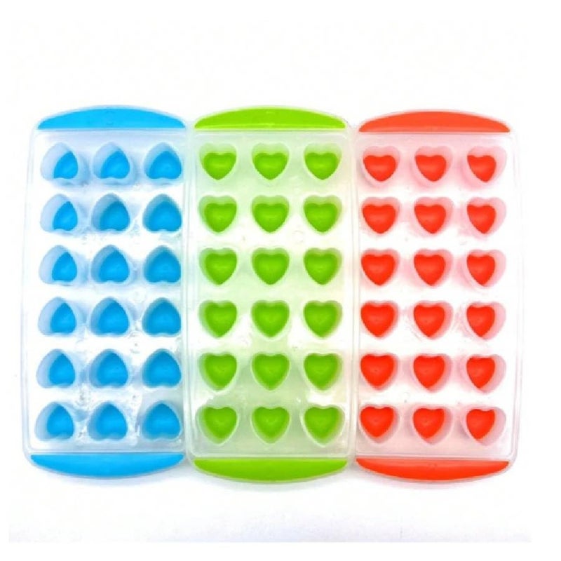 Creative Silicone Ice Molded Boxes, Kitchen Ice Cube Molds Heart Shape Assorted 1 Piece - Image 5
