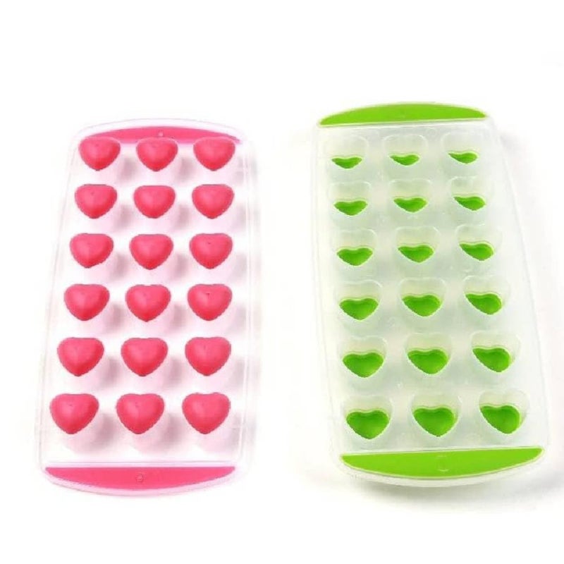 Creative Silicone Ice Molded Boxes, Kitchen Ice Cube Molds Heart Shape Assorted 1 Piece - Image 3