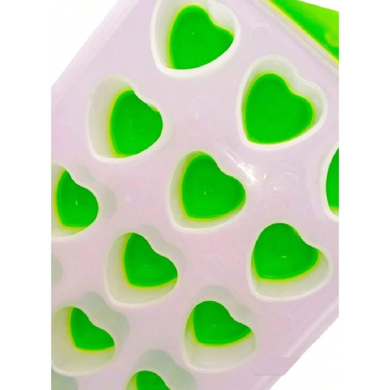 Creative Silicone Ice Molded Boxes, Kitchen Ice Cube Molds Heart Shape Assorted 1 Piece - Image 4